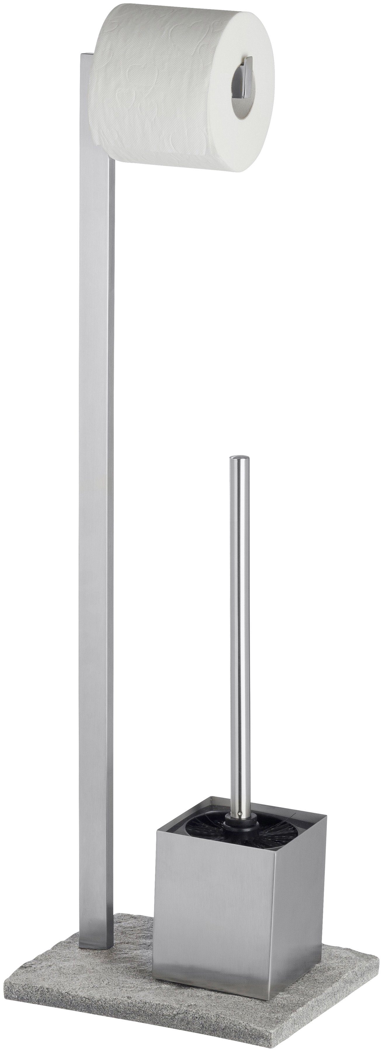 WENKO WC-Garnitur Granit, Edelstahl rostfrei günstig online kaufen