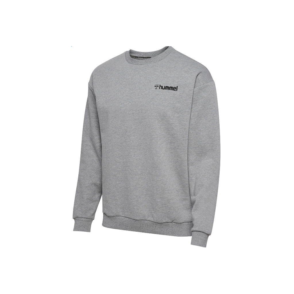 hummel Kapuzenpullover Unisex Kinder Kids Sweatshirt hmlMOVER Cotton 2006 Rundhalspullover Grey - Melange