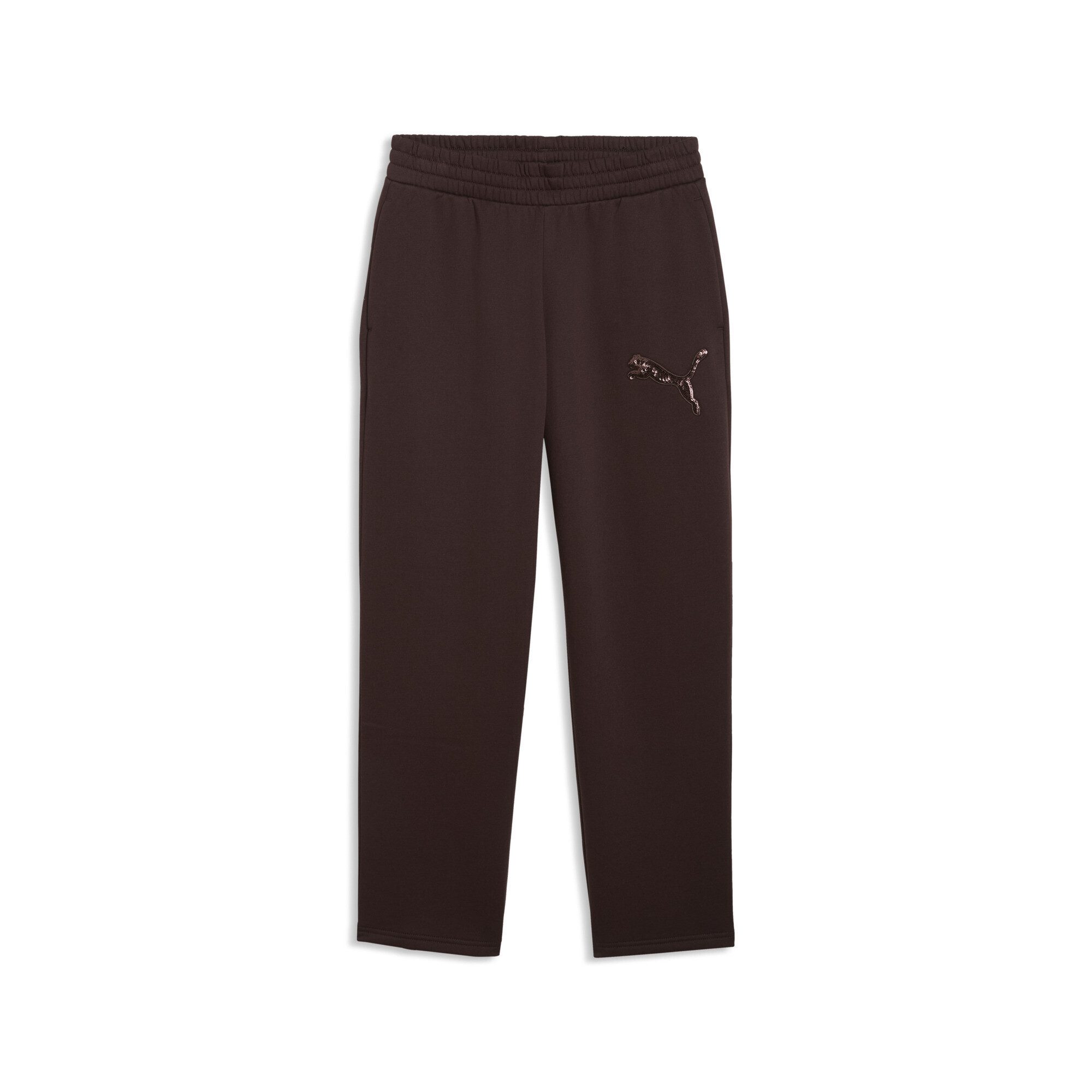 PUMA Sporthose Essentials Sequins Fleece Comfort Hose Damen
