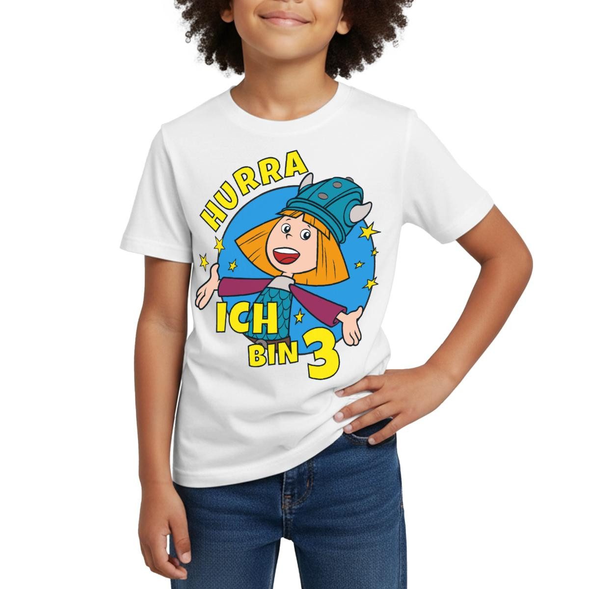 T-Shirt Wickie Und Die Starken Männer 3. Geburtstag Kinder T-Shirt