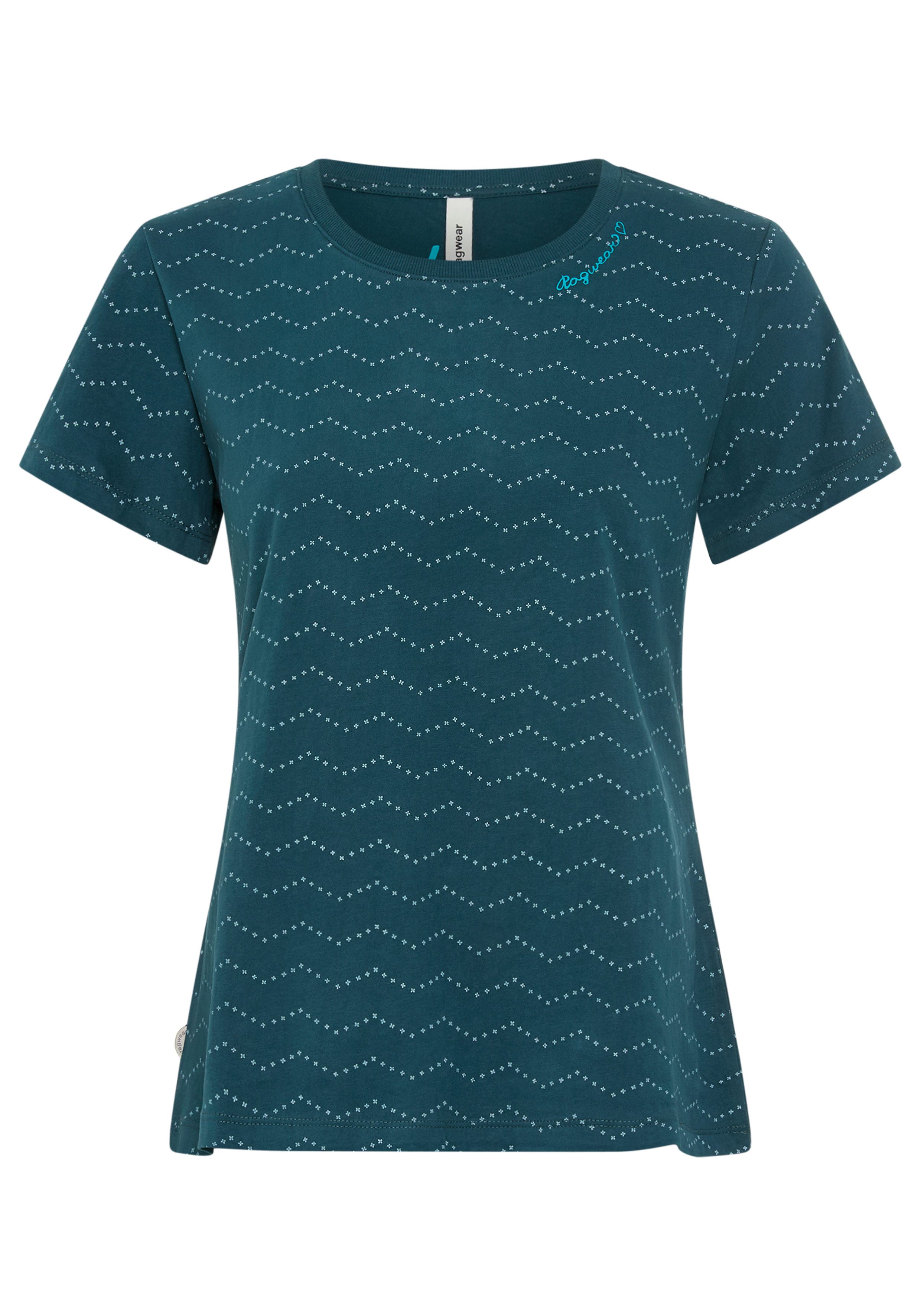Ragwear Kurzarmshirt MINTTA ZIG ZAG O mit Logoschriftzug günstig online kaufen