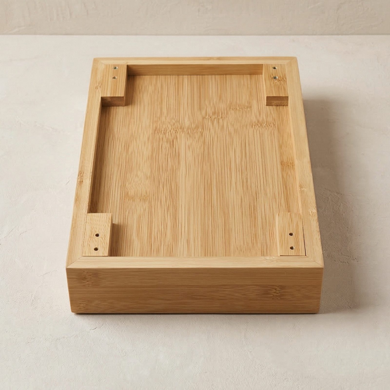 BOXIMO Schlüsselkasten Schlüsselkasten zum Aufhängen KIZU, 19 x 27 x 6 cm, Bambus – Bild 5 von 5