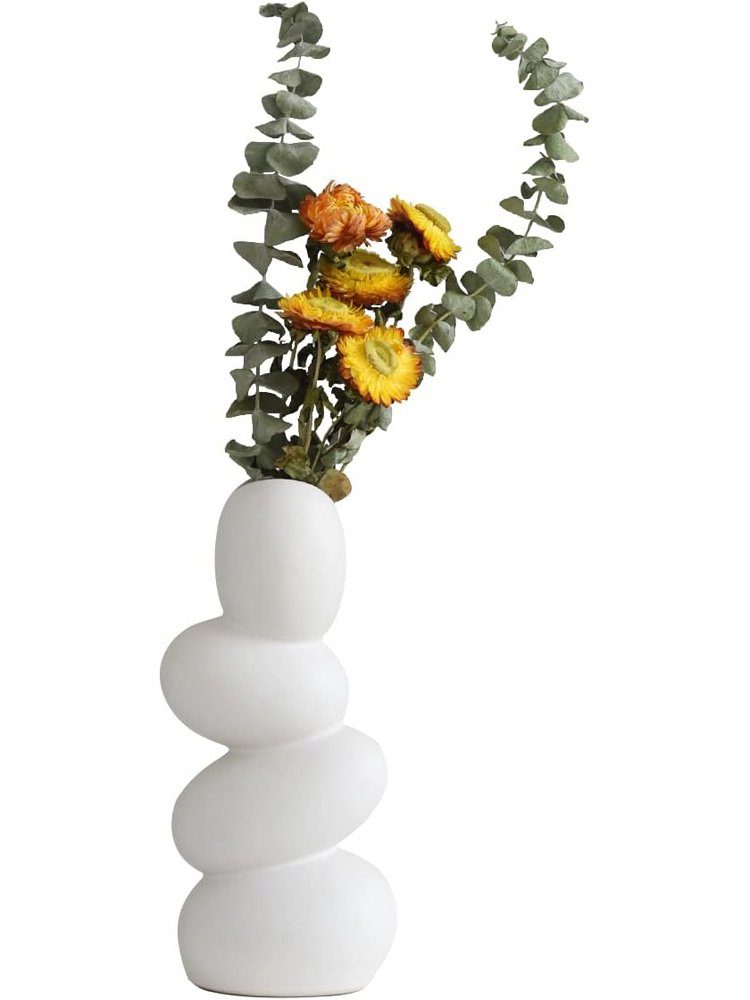 Vasenform aikidio Kieselsteine in St) Keramik Kreative (1 Dekovase aus
