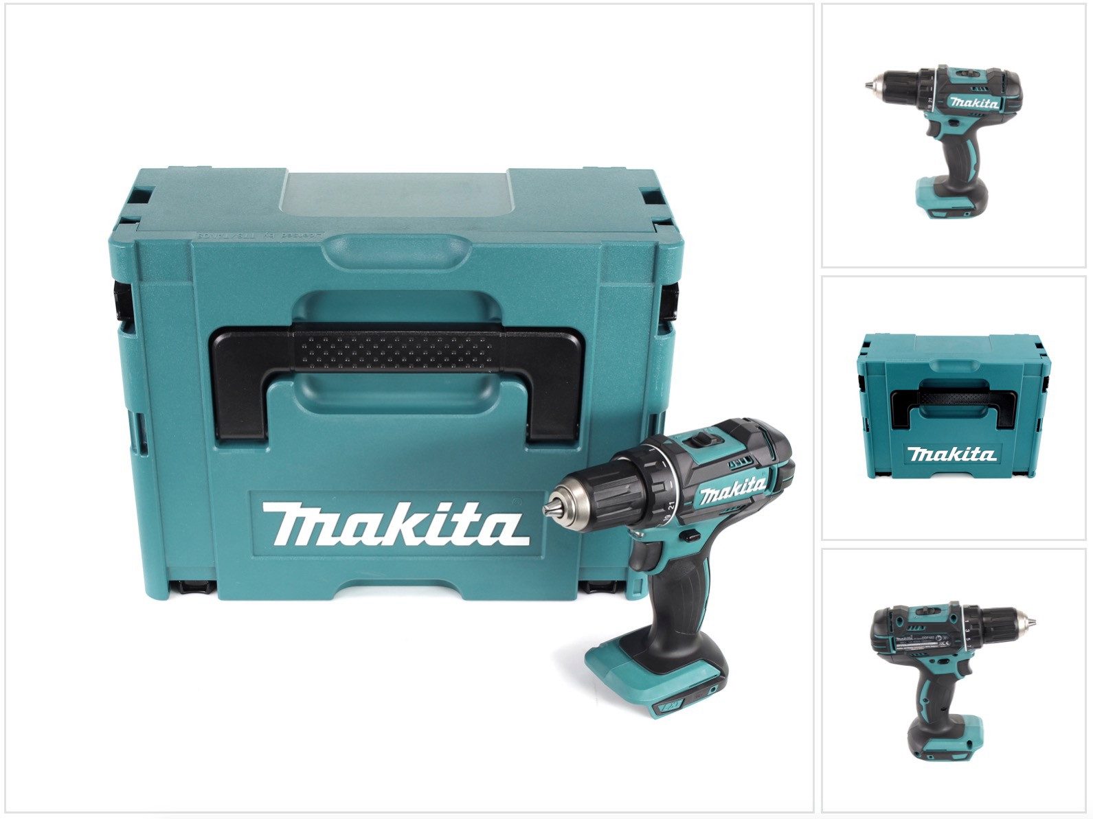 Makita Akku-Schrauber DDF 482 ZJ Akku Bohrschrauber 18V 62Nm Solo im Makpac 2
