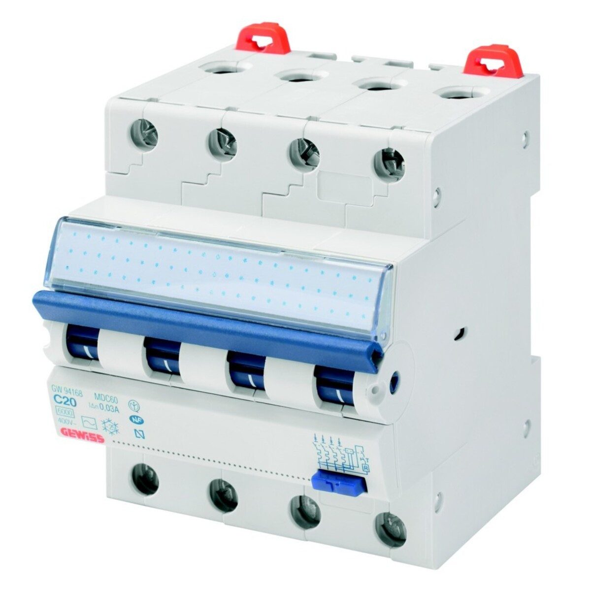 Gewiss Stromstoßschalter Gewiss FI/LS-Schalter GW94367