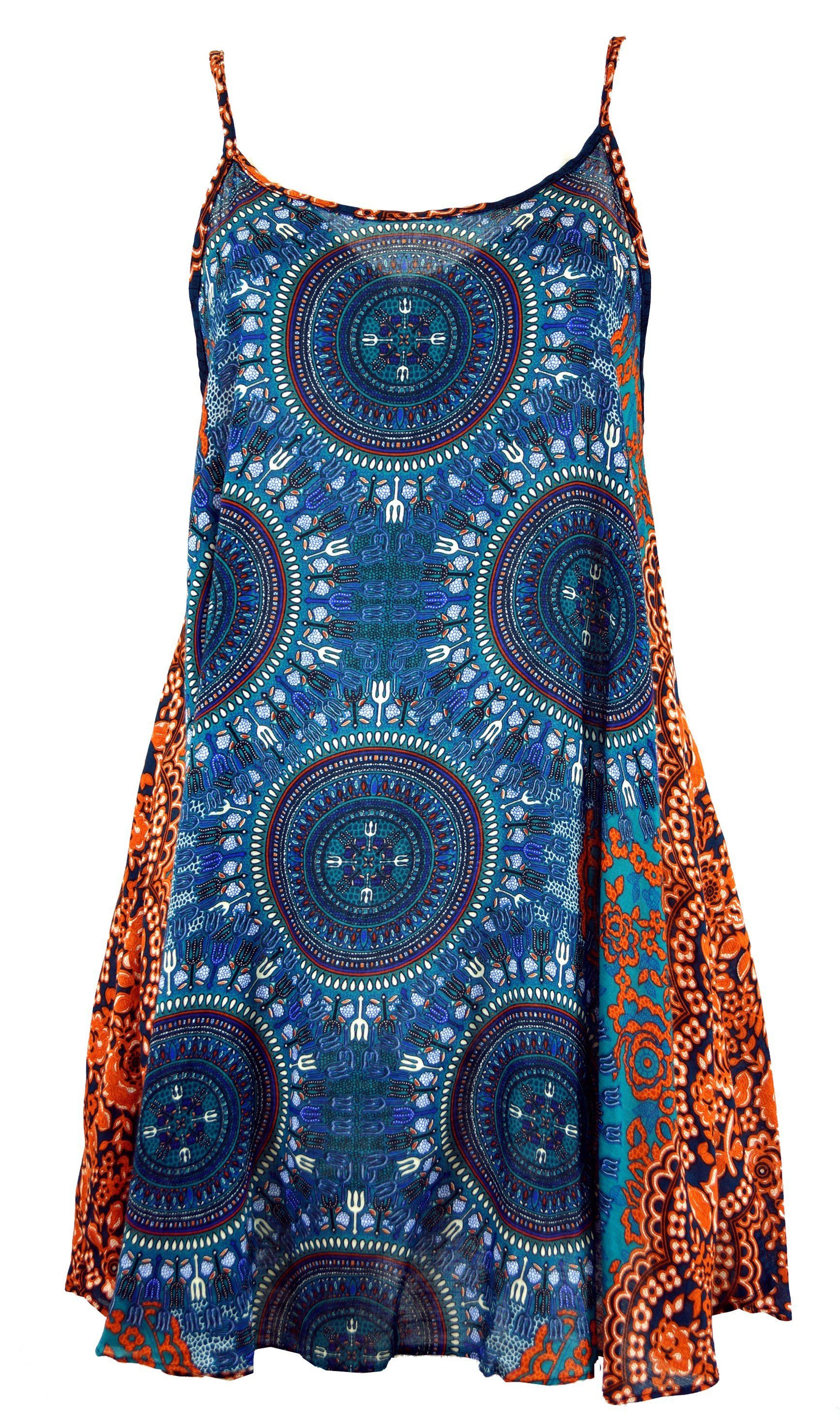 Midikleid Boho Dashiki Minikleid, Trägerkleid,..