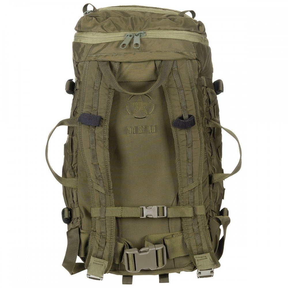 30", "Mission MFH (Packung) HighDefence Cordura oliv, Rucksack, Trekkingrucksack