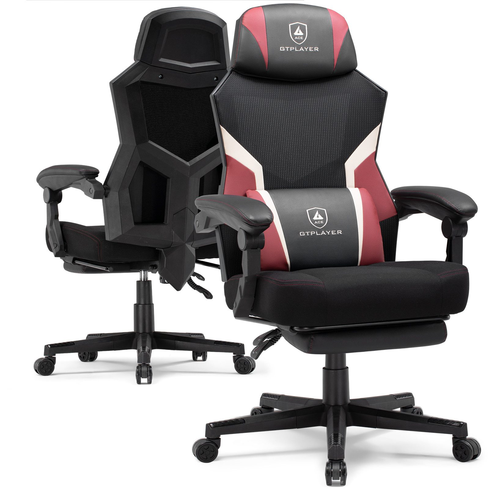 GTPLAYER Gaming-Stuhl ergonomischer Bürostuhl mit Fußstütze, günstig online kaufen