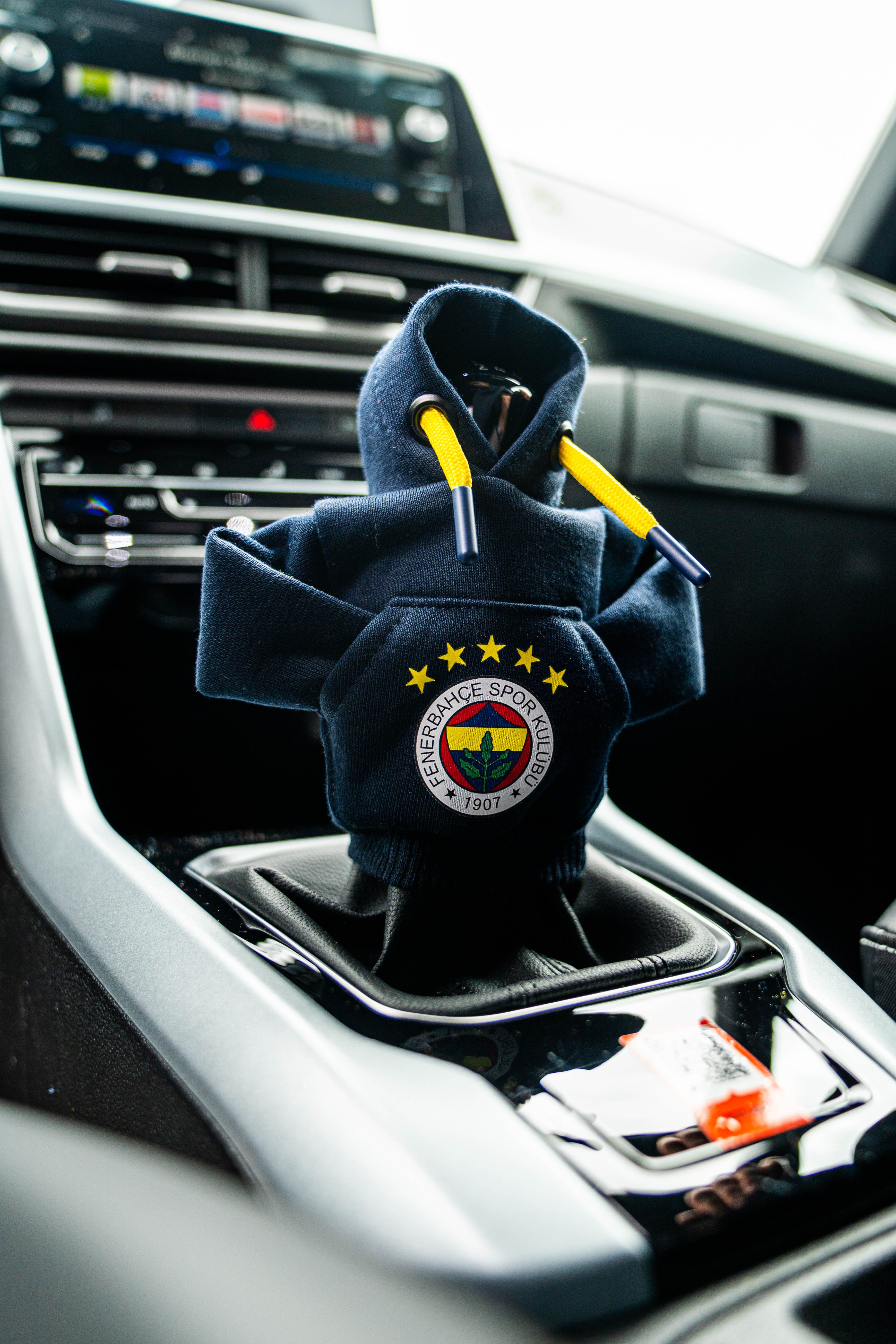 Stelby Важіль перемикання передач Fenerbahce Hoodie für Autogangschalthebel, Gangschaltung, Schaltknauf