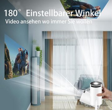 WOOPKER 4K Heimkino Mini HD Portabler Projektor (10000: 1, 1920 x 1080 px, mit Android OS11.0 130 Zoll Display für Handy/PC/Laptop/PS5/Xbox/Stick)