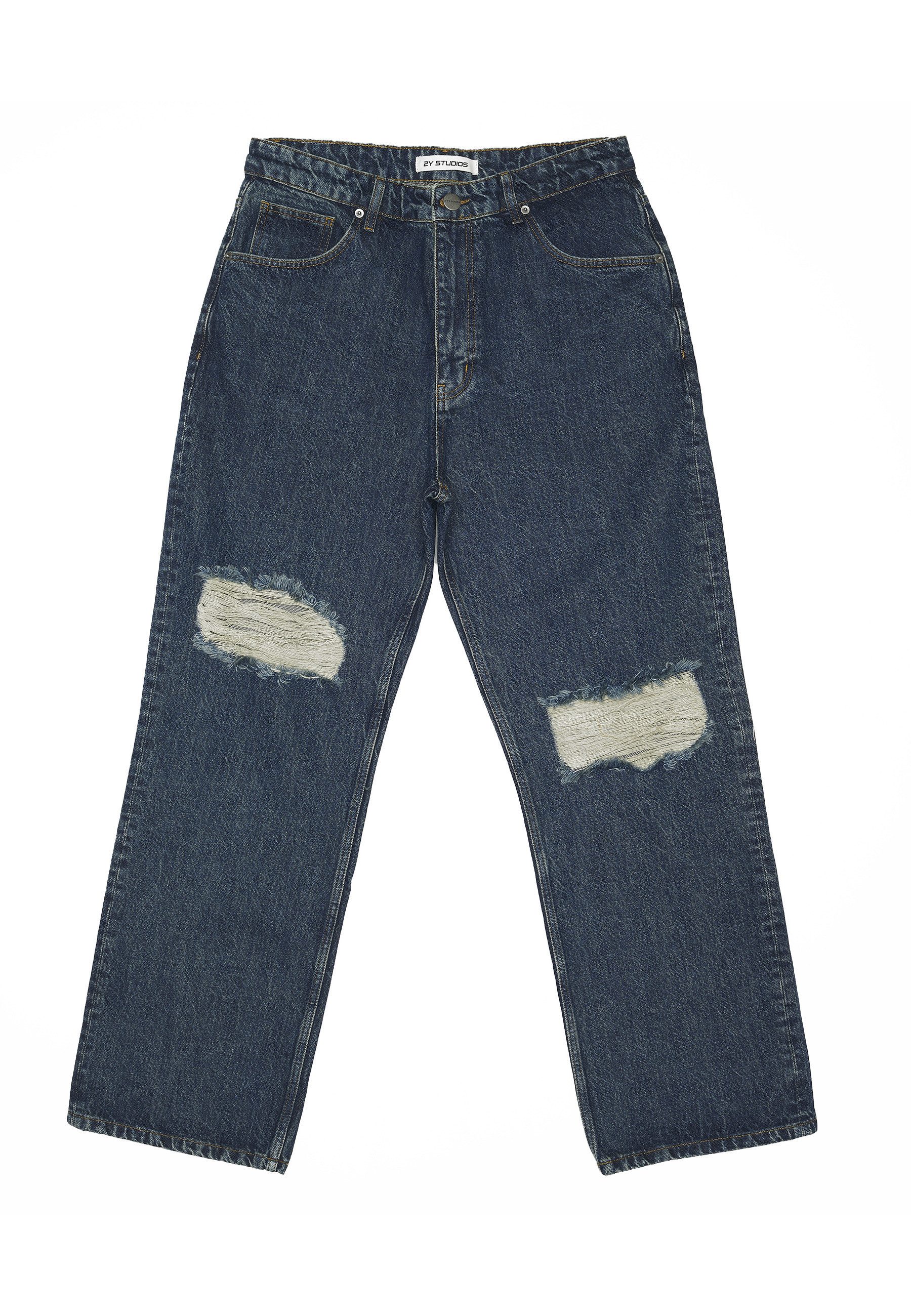 Bequeme Jeans 2Y Studios 2Y Anduin Ripped Baggy Jeans