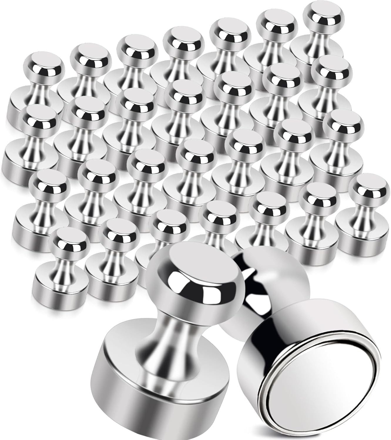 BlingBin Magnet 30 Stück Magnete Stark für Magnettafel, Kühlschrank, Pinnwand (1 Set, 30-St., 1,6*1,2*1,2cm), Neodym Magnete Extra Stark,Tragbare Größe