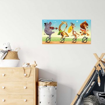Posterlounge Wandfolie Kidz Collection, Tiere machen Musik, Kinderzimmer Illustration