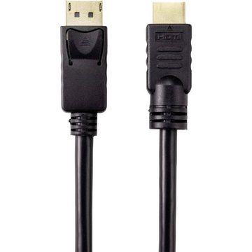 Renkforce DisplayPort / HDMI Anschlusskabel 20 m mit HDMI-Kabel, vergoldete Steckkontakte