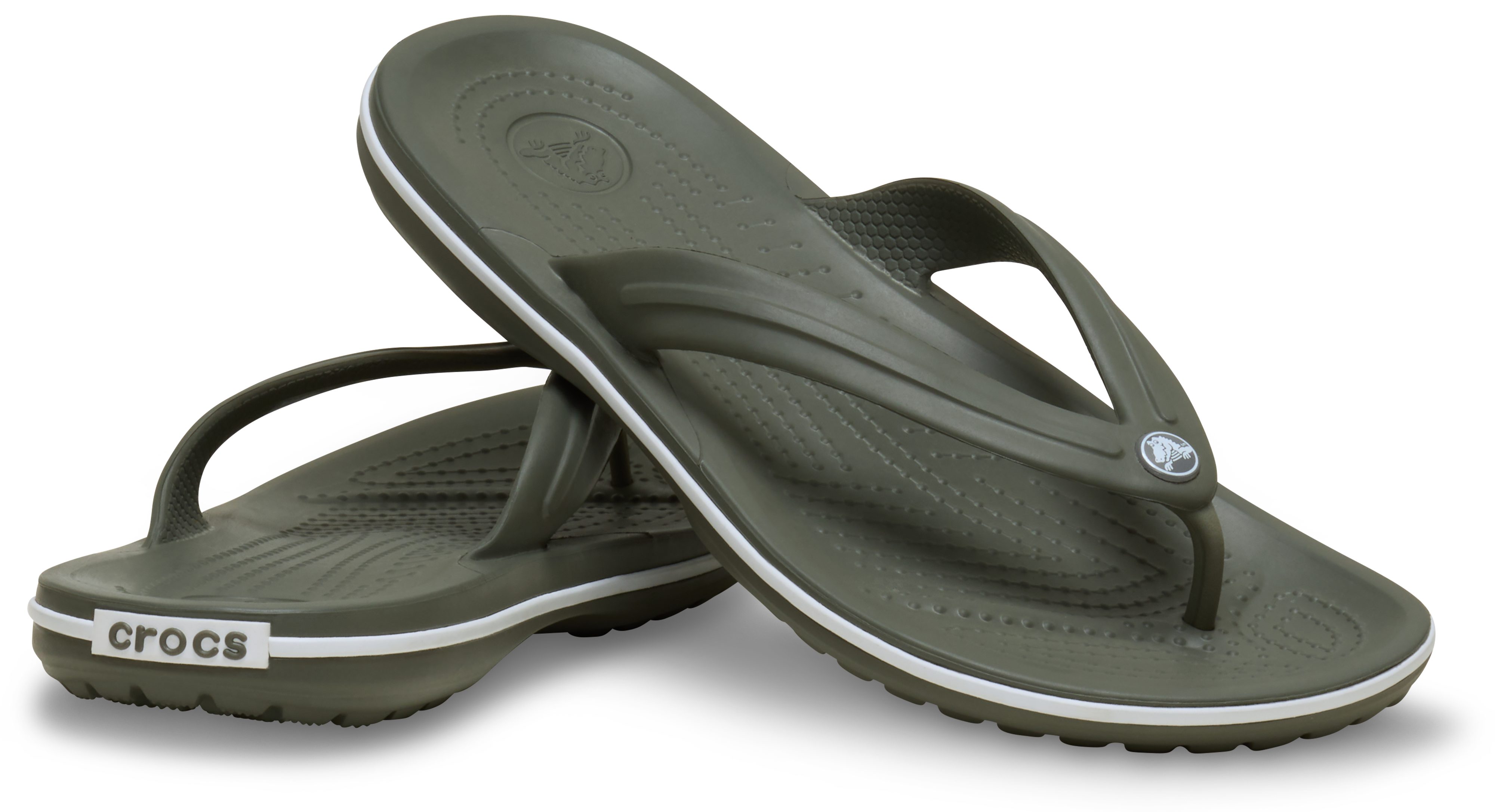 Crocs Crocband Flip Zehentrenner Sommerschuh, Schlappen, Poolslides, Dianette, zum Baden – Bild 4 von 5