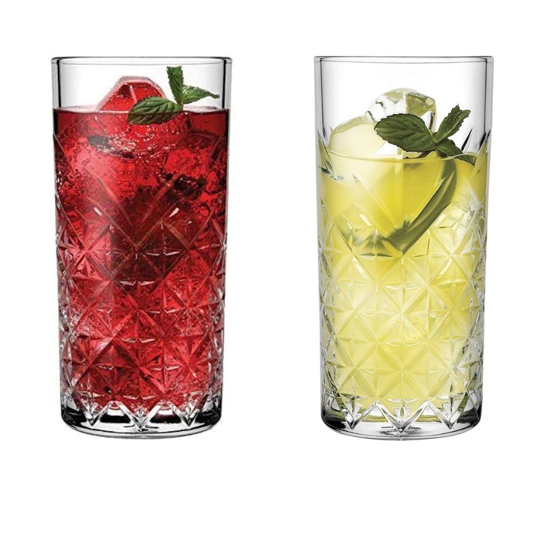 Pasabahce Стекло-Set Timeless Longdrinkglas, Glas, ideal für Longdrinks, 450ml, 4er Set