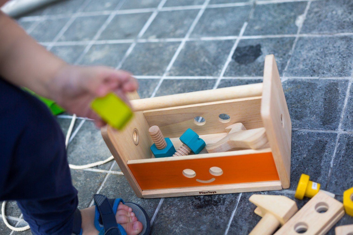 Plantoys Roboter Werkzeugkasten Konstruktions-Spielset günstig online kaufen