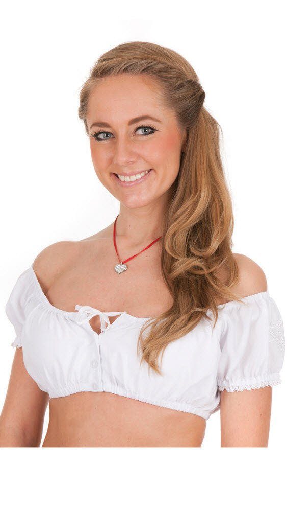 Nübler Dirndlbluse Dirndlbluse Kurzarm Claudia in günstig online kaufen