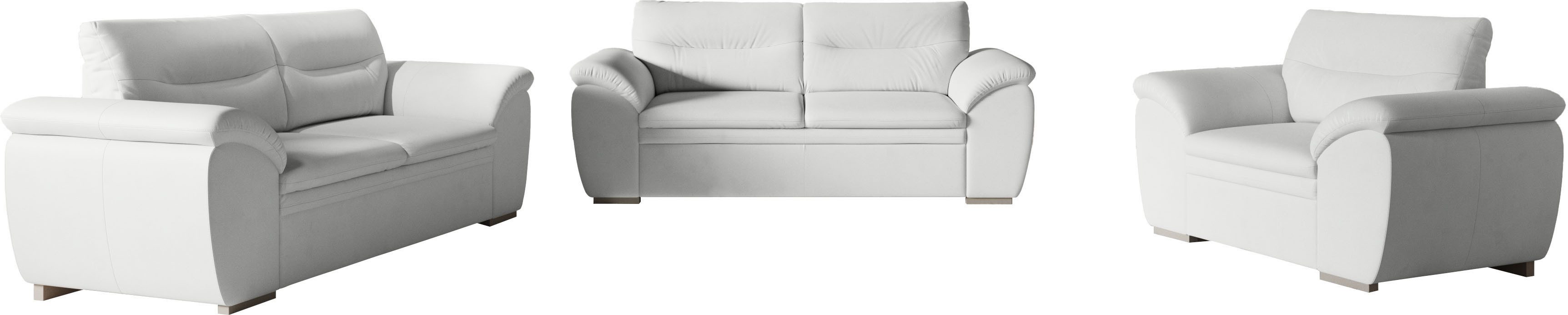 COTTA Polstergarnitur Leandra, Set bestehend aus: 2-Sitzer & 2,5-Sitzer