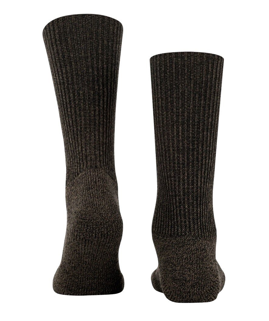 FALKE Wandersocken Crew Walkie Ergo (Trekking, Merinowolle) dunkelbraun - 1 günstig online kaufen