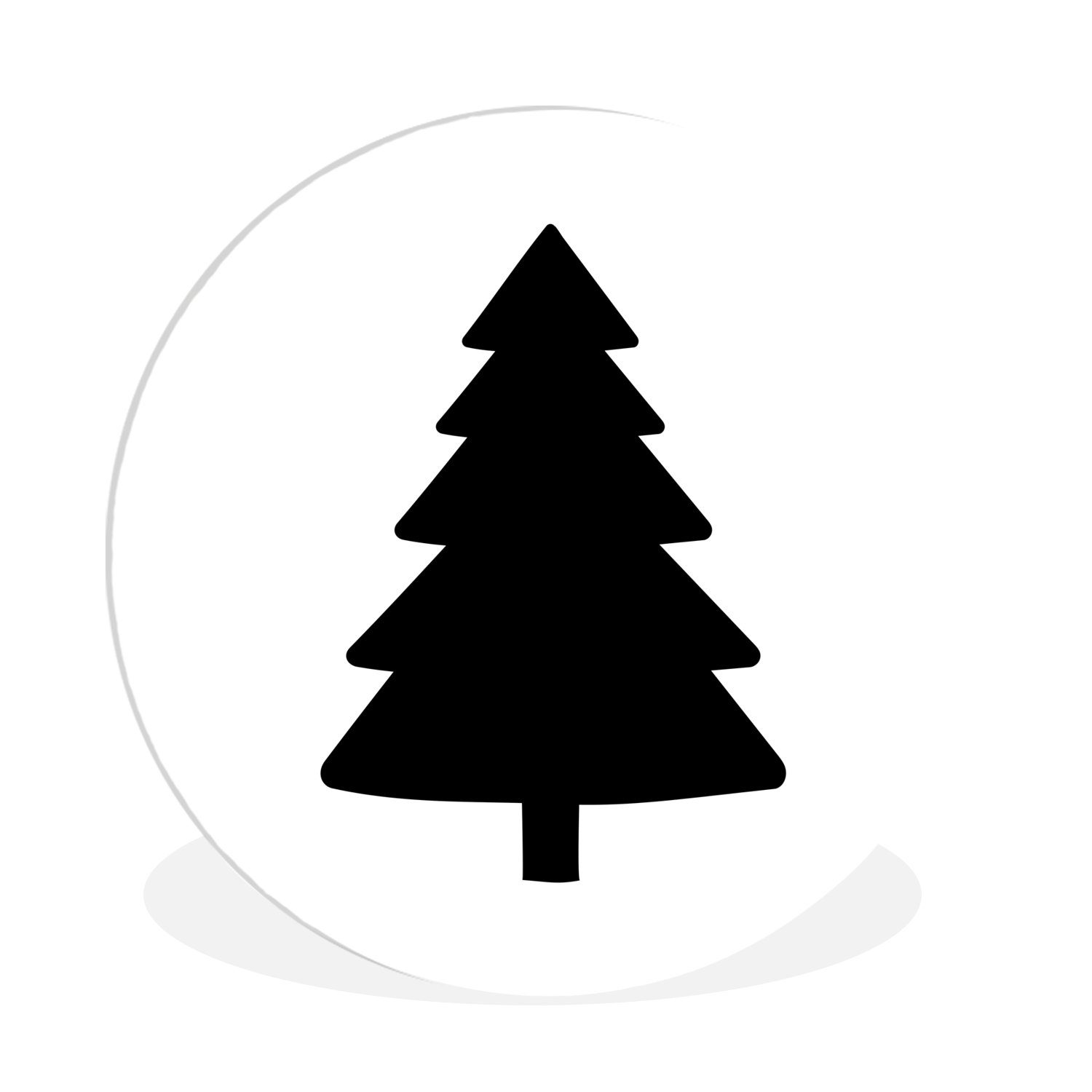 Gemälde Weihnachtsbaum - Schwarz - Weihnachten - Party