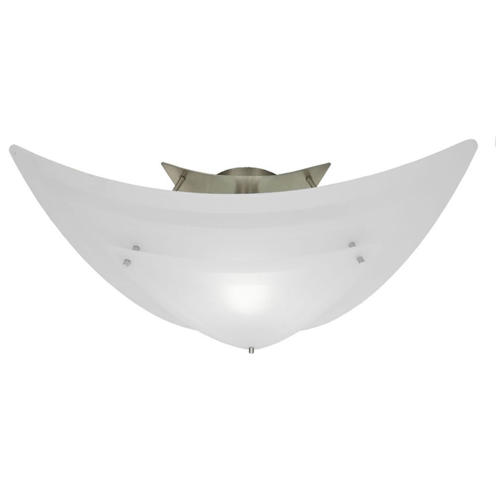Esto LED Deckenleuchte, Leuchtmittel inklusive, Warmweiß, Deckenlampe Deckenleuchte Leuchte satiniertes Glas Deckenbeleuchtung