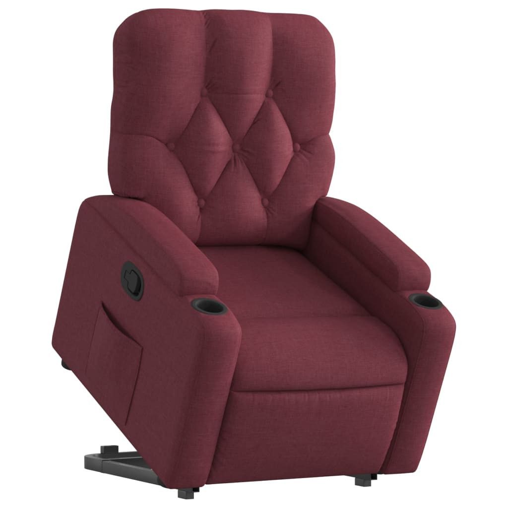 vidaXL Sessel Relaxsessel mit Aufstehhilfe Weinrot günstig online kaufen