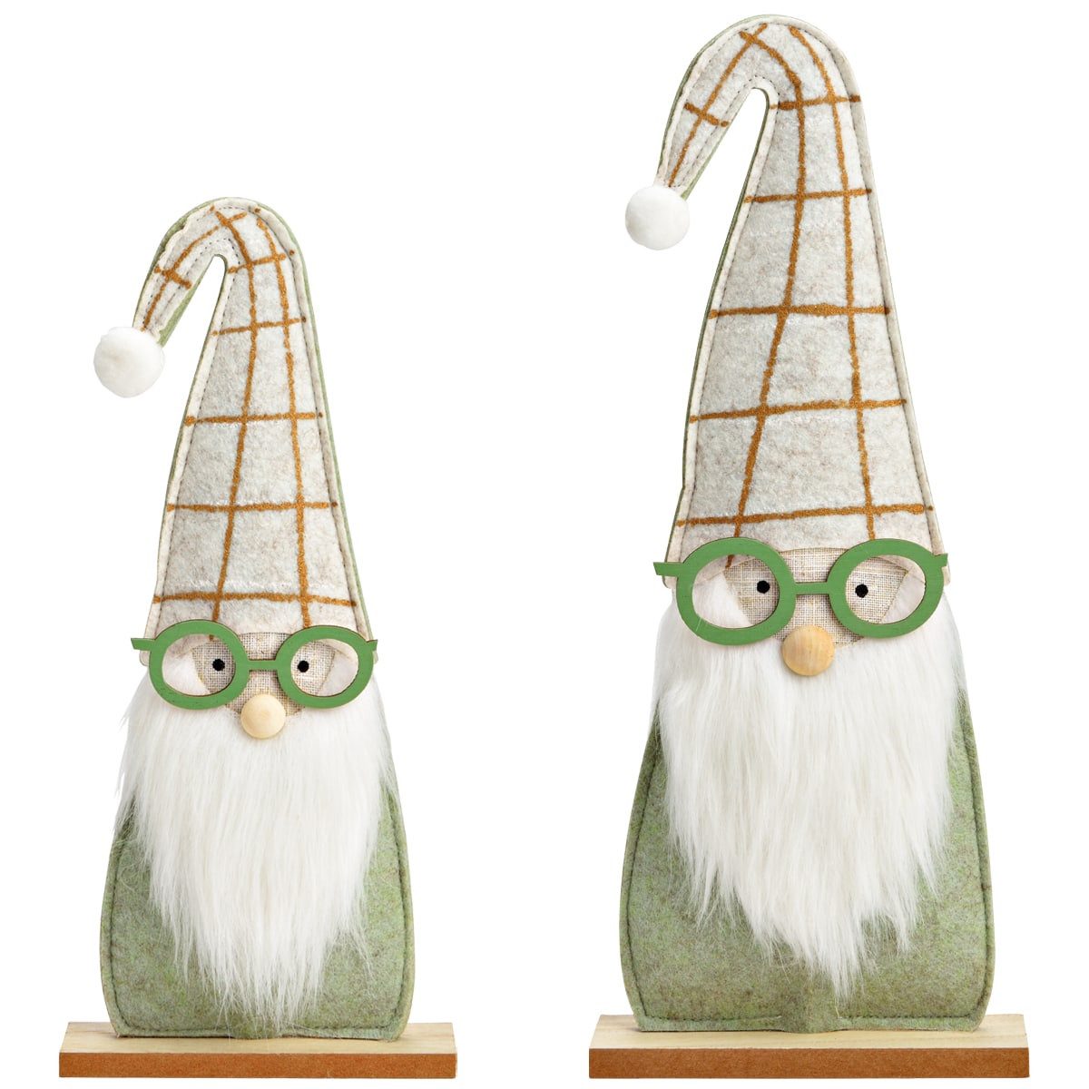 Dekofigur Grüne Wichtel-Figuren als Deko-Aufsteller 2er Set in 30, 40 cm