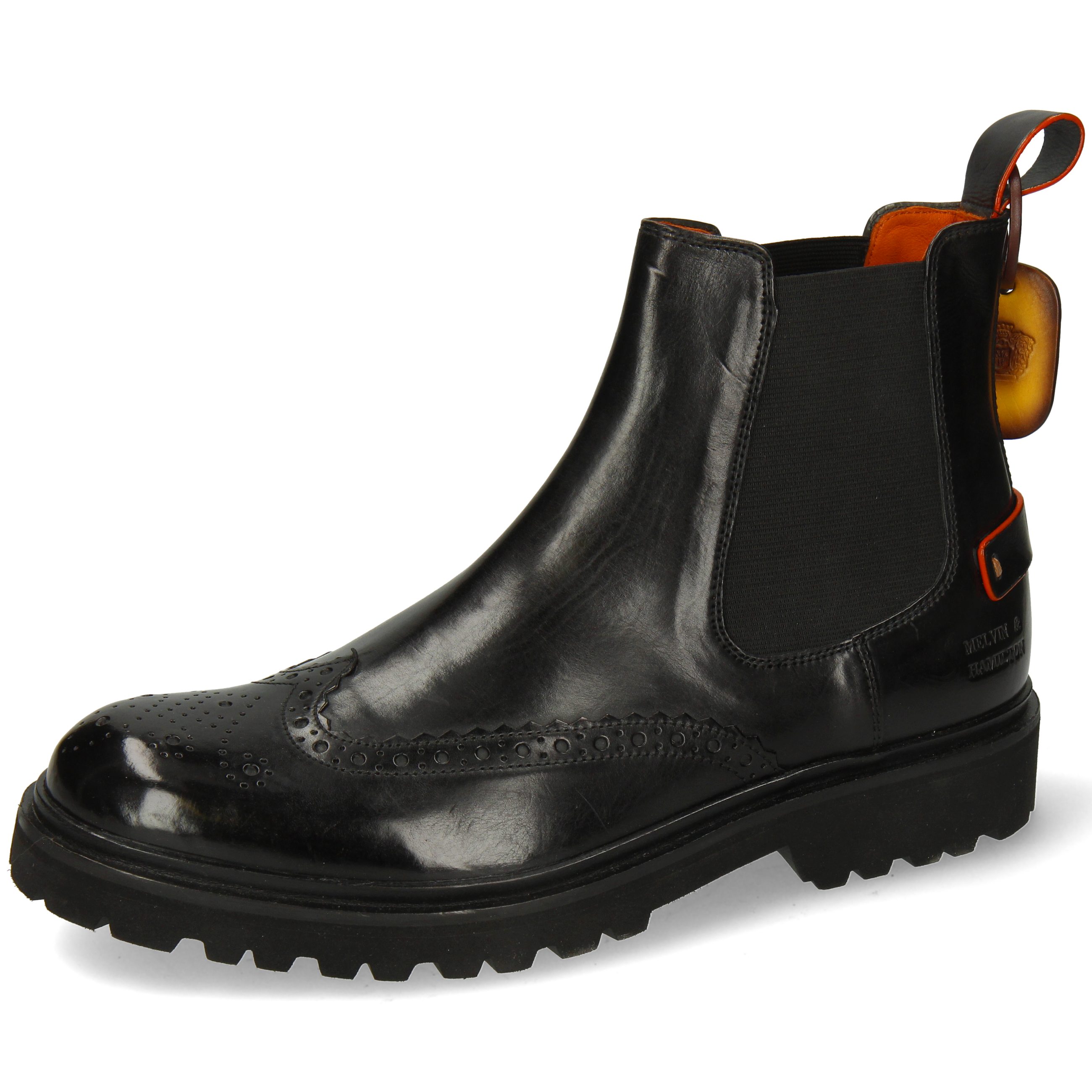 Melvin & Hamilton Pierce 26 Leder-Chelsea Boots für Herren Stiefelette Flac günstig online kaufen
