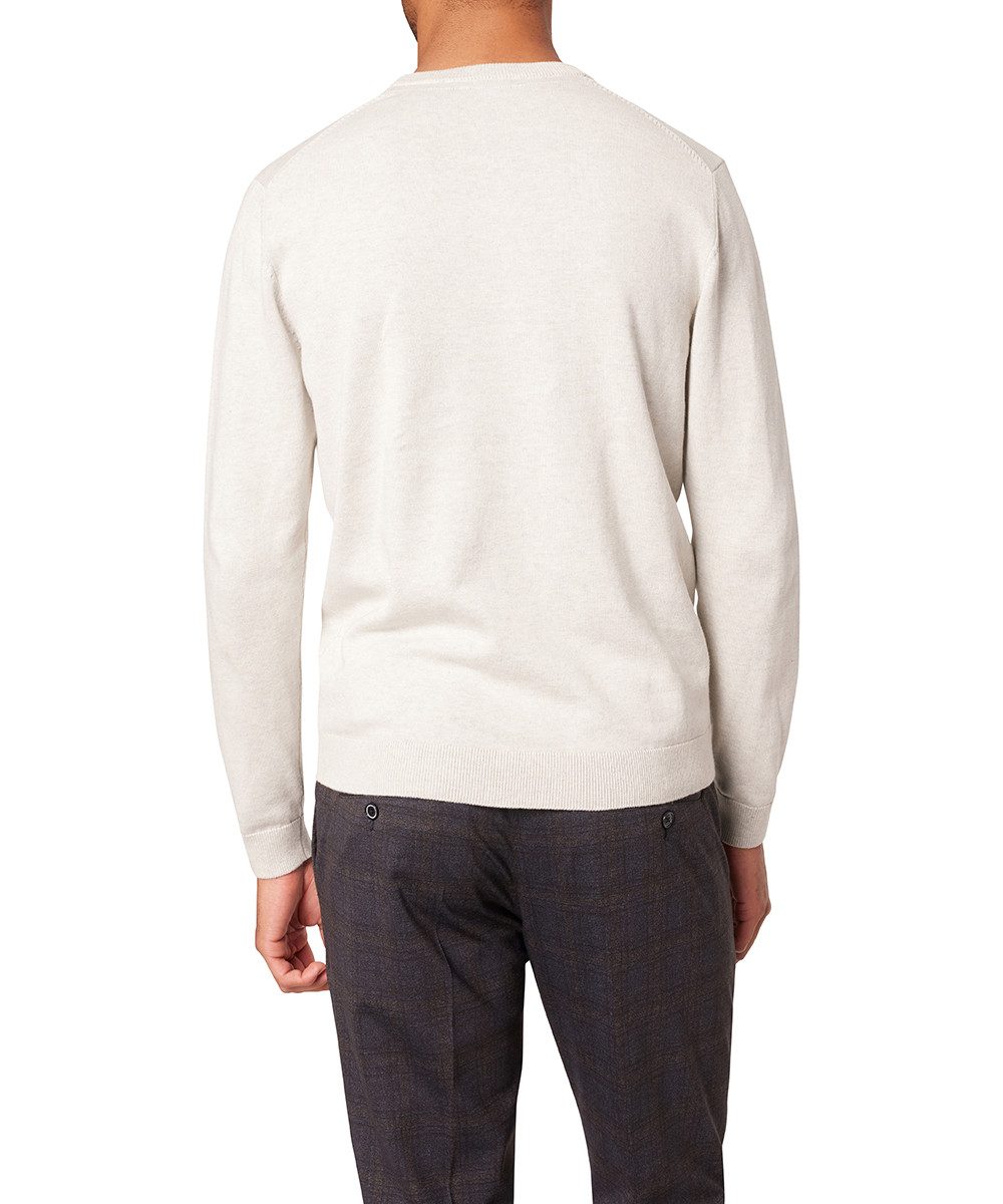 Pierre Cardin Rundhalspullover Strick RH mit Rippbündchen günstig online kaufen