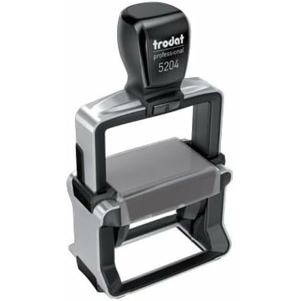 TRODAT Stempel Textstempel, individualisierbar 5204 selbstfärbend schwarz mit Logo