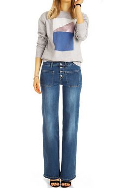 be styled Schlagjeans Bootcut Jeans, medium waist Schlagjeans Hosen - Damen - j16r-1 mit Stretch-Anteil, 5-Pocket-Style