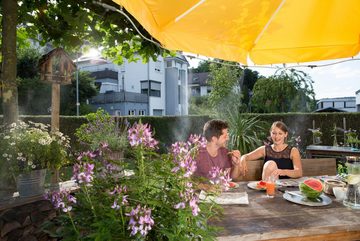 GARDENA Bewässerungssystem city gardening Outdoor, Sprühnebler zur Abkühlung bei Hitze auf Balkon