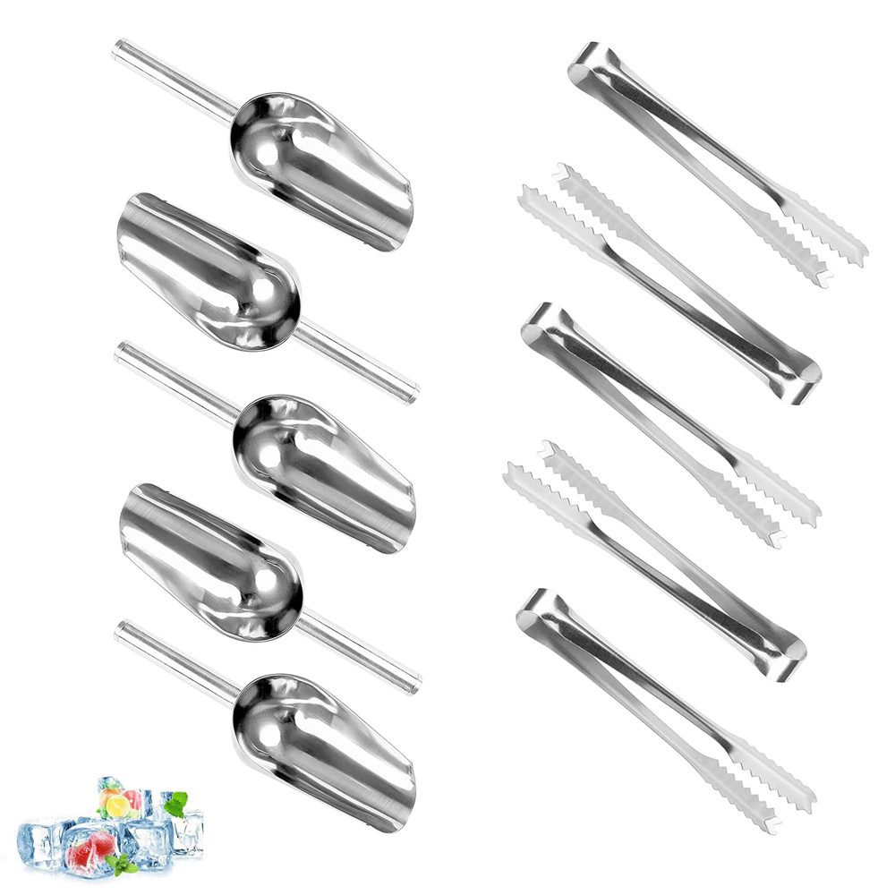 TUWENA Zuckerzange Süßigkeitenschaufeln und Zangen aus Edelstahl für Küche Bar Büfett