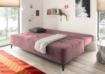 ED EXCITING DESIGN Schlafsofa, Molina Schlafsofa 203 x 107 cm Polstergarnitur Sofa Couch Aubergine