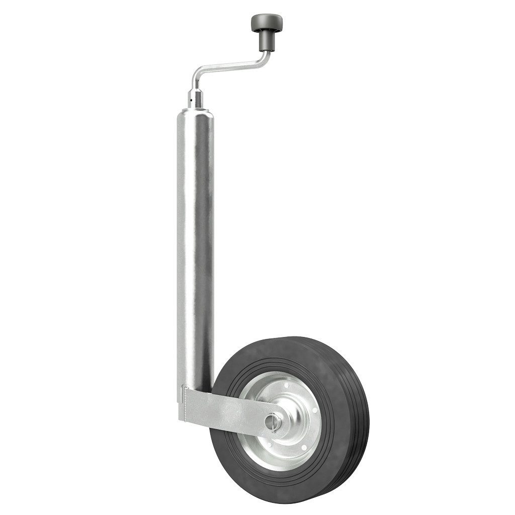 SUPROD Anhänger-Stützrad Stützrad Bugrad Anhänger Trailer Wohnwagen 150 kg, Ø 48 mm Außenrohr