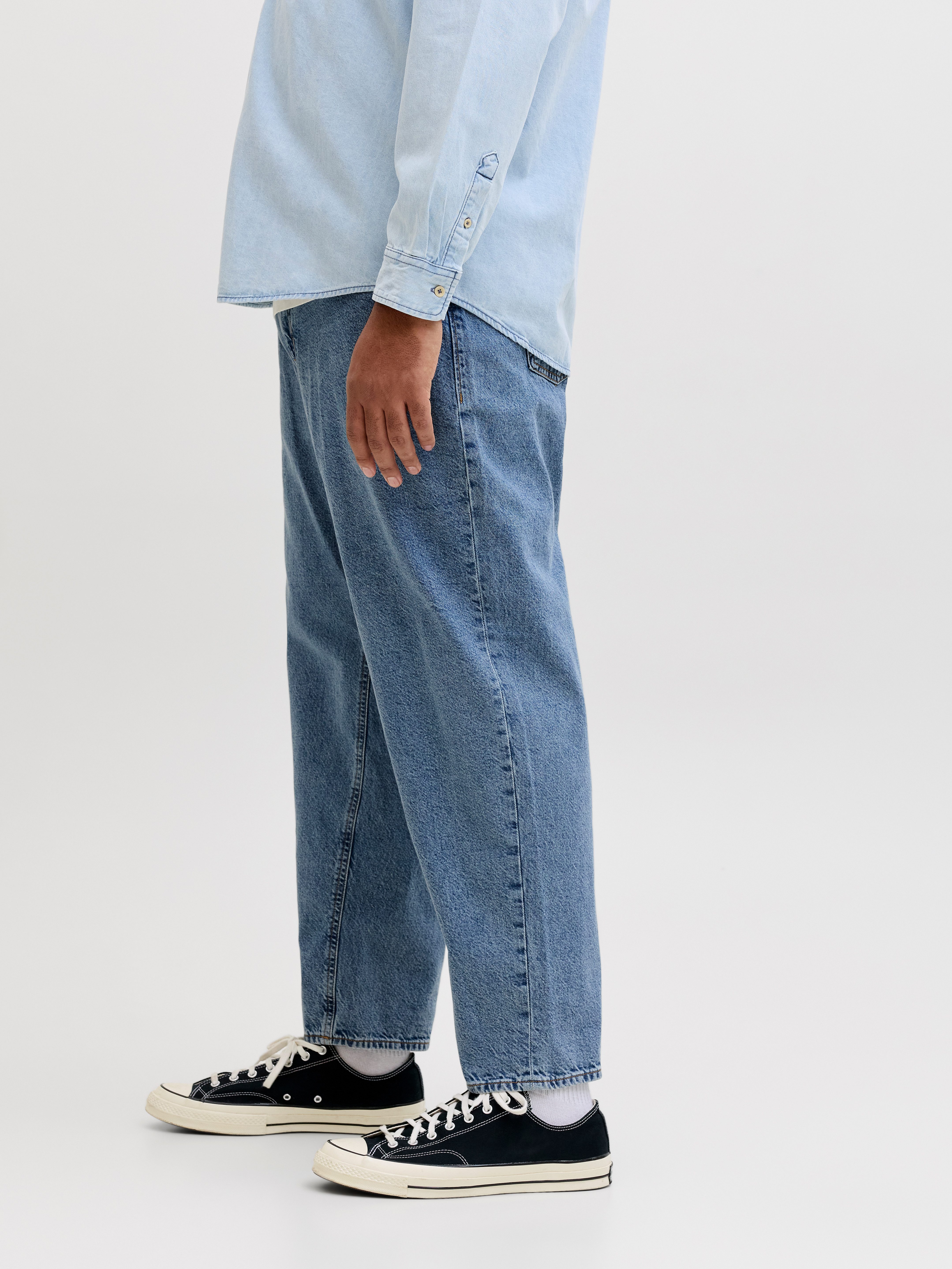 Jack & Jones PlusSize Relax-fit-Jeans JJICHRIS JJORIGINAL SQ 7 mit Five-Pocket-Design