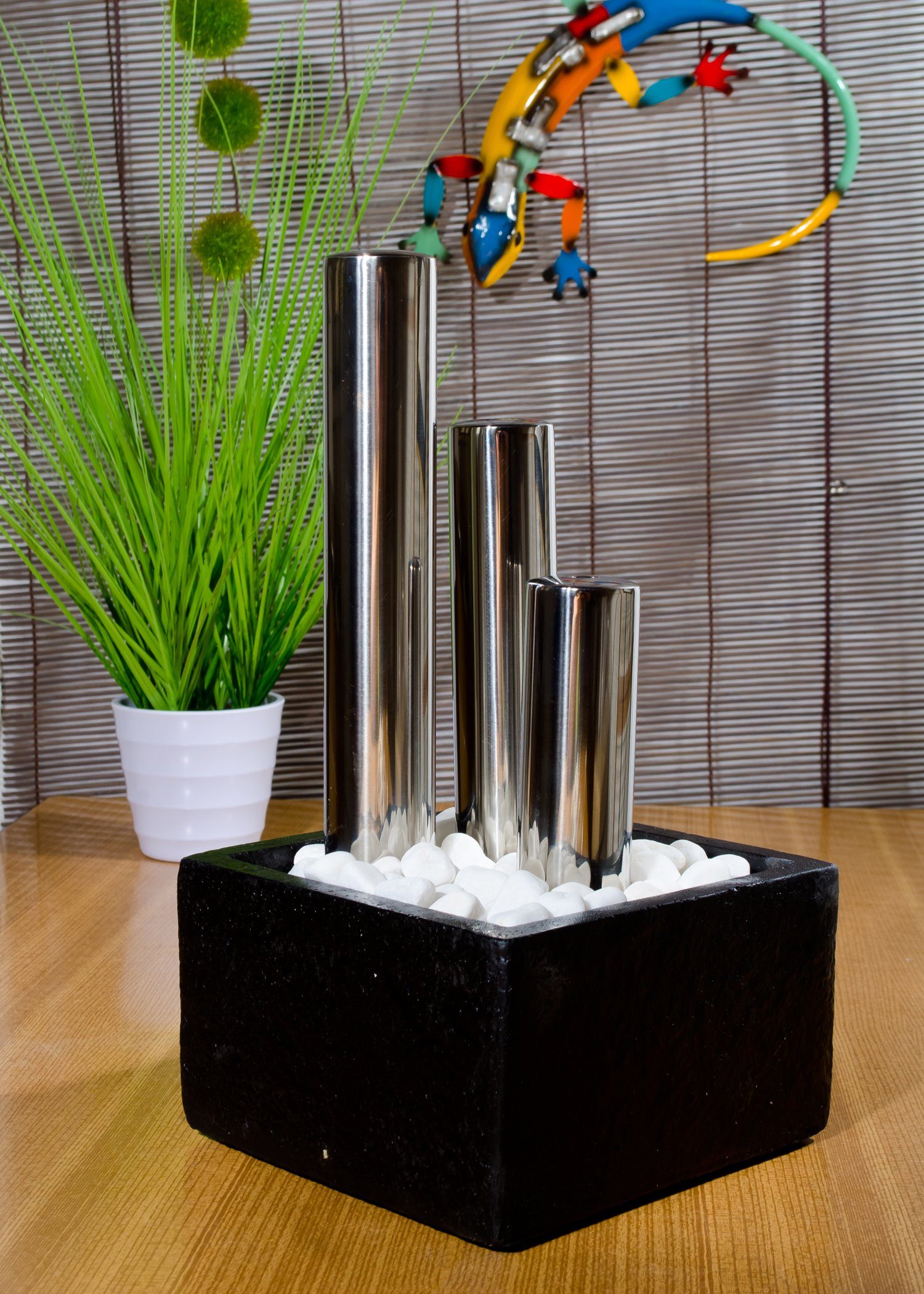 Köhko Zimmerbrunnen Zierbrunnen "Tango" 25004 Dekobrunnen mit LED-Beleuchtu günstig online kaufen