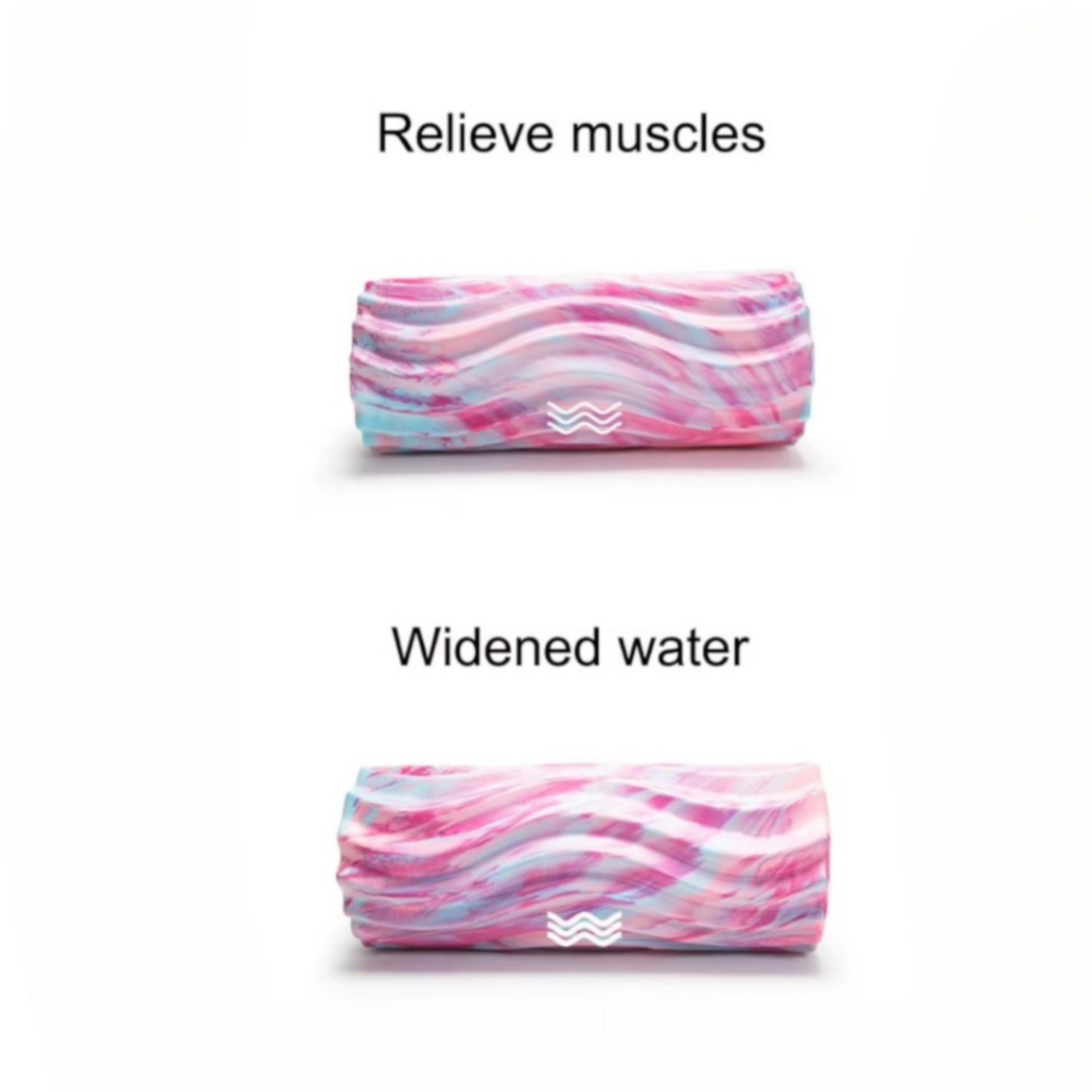 velov Faszienrolle mit 3D Texturmassage 33x14cm Faszien Massage Roller Muskelverspannung, zur Selbstmassage gegen Muskelentspannung