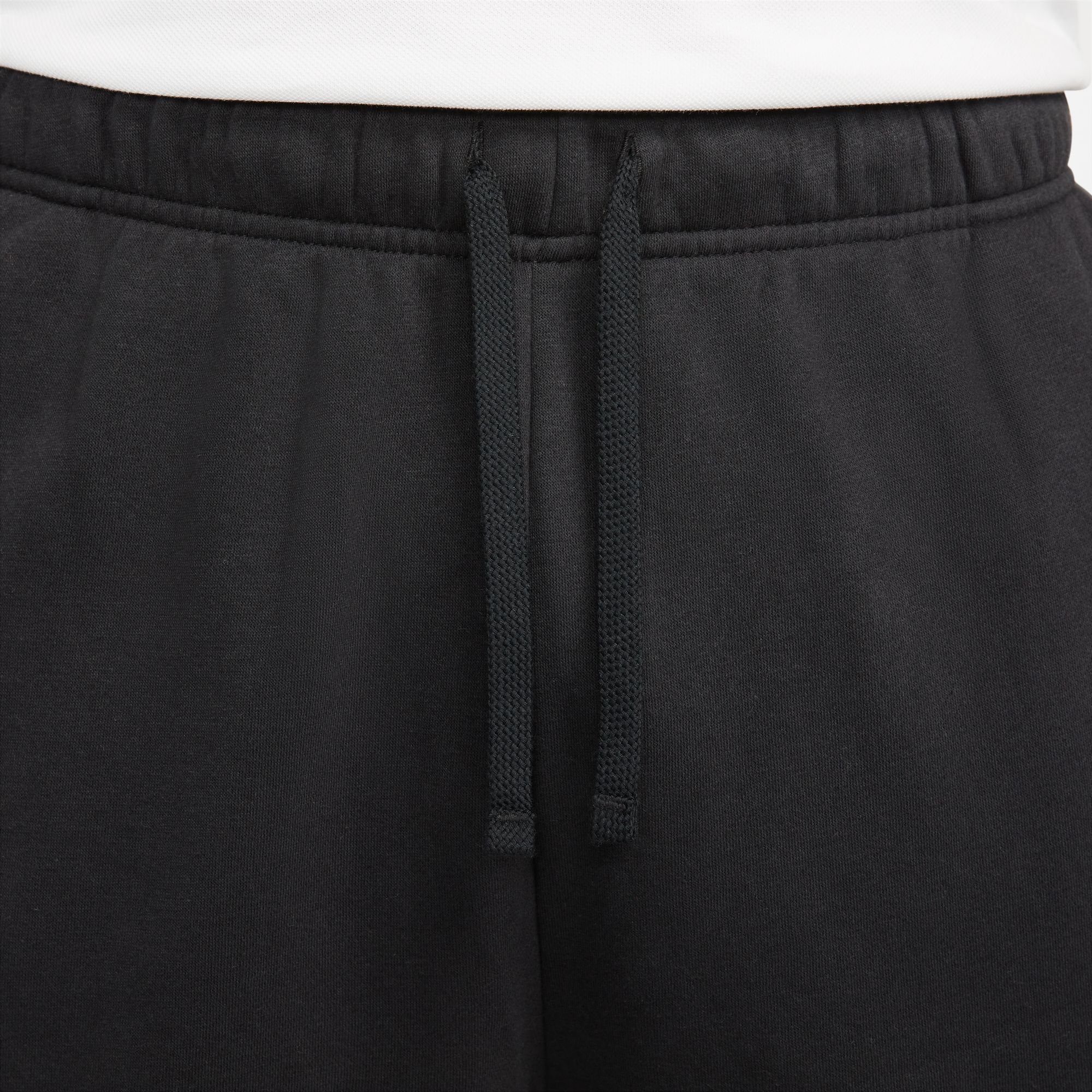 Women's BLACK/WHITE Jogginghose Mid-Rise Pants Fleece Club Nike Sportswear