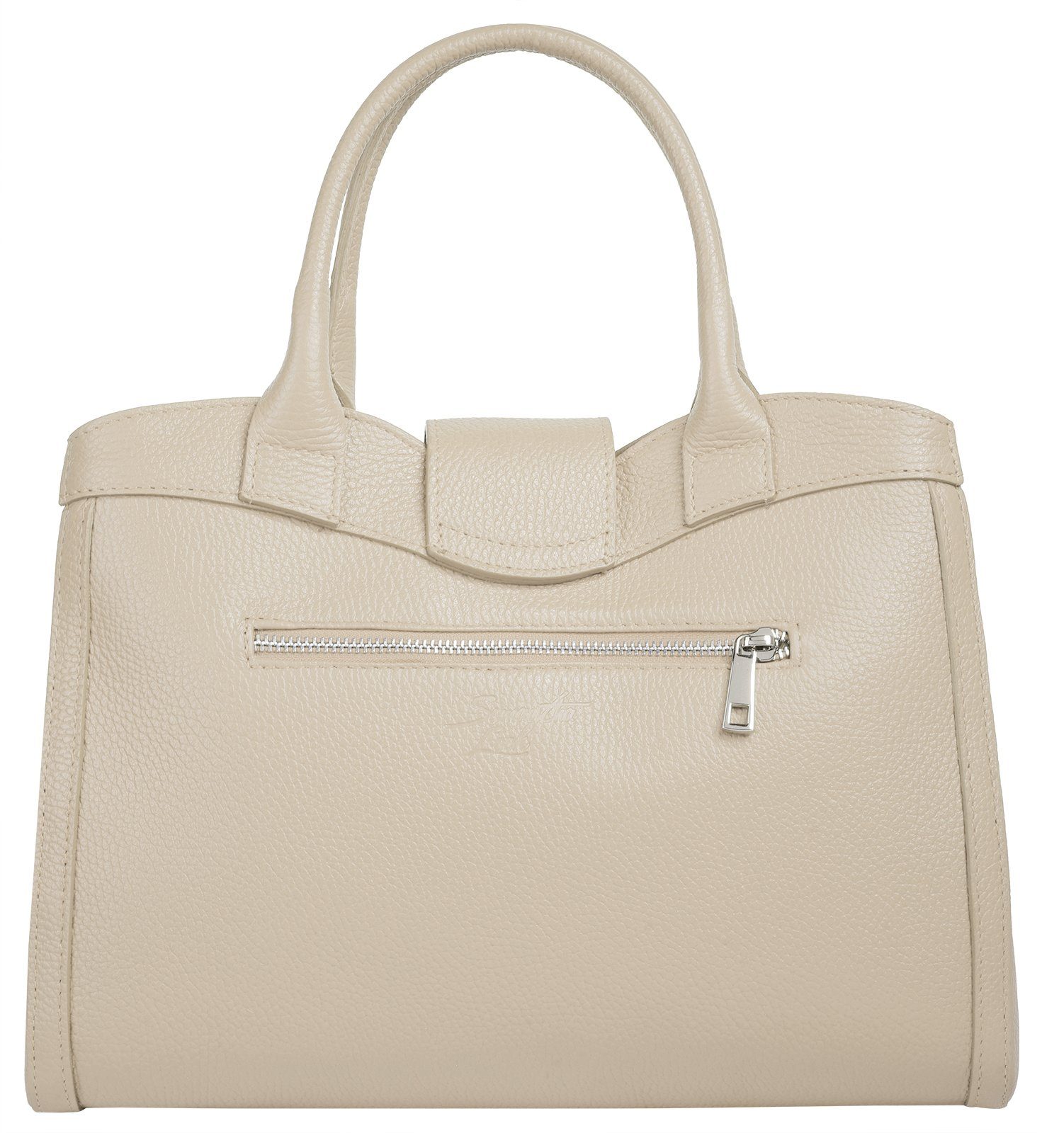 Samantha Look Henkeltasche SAMANTHA LOOK Damen echt Leder, Made in Italy, echt Leder, Made in Italy – Bild 4 von 5