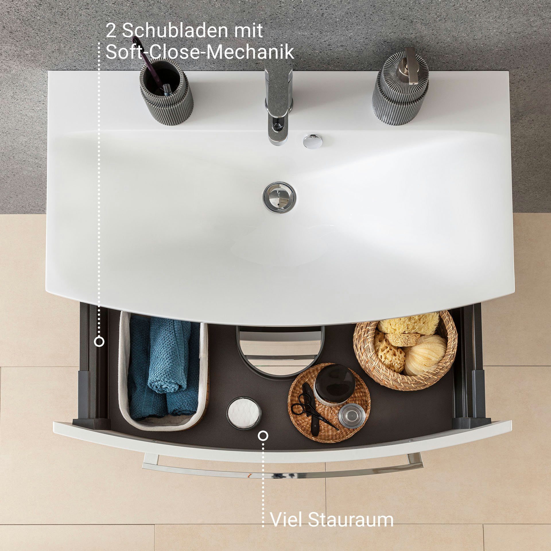 FACKELMANN Waschbeckenunterschrank Verona Waschbeckenunterschrank