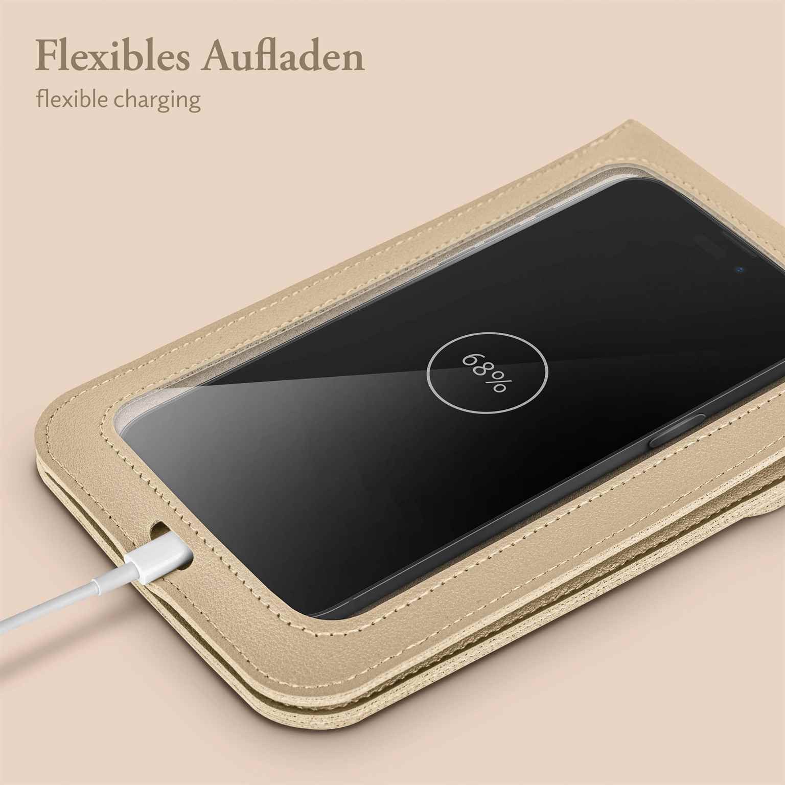 moex Handyhülle moex® CitySling für OnePlus 12, Handytasche zum Umhängen kleine Handtasche mit Handyfach Touch-Fenster