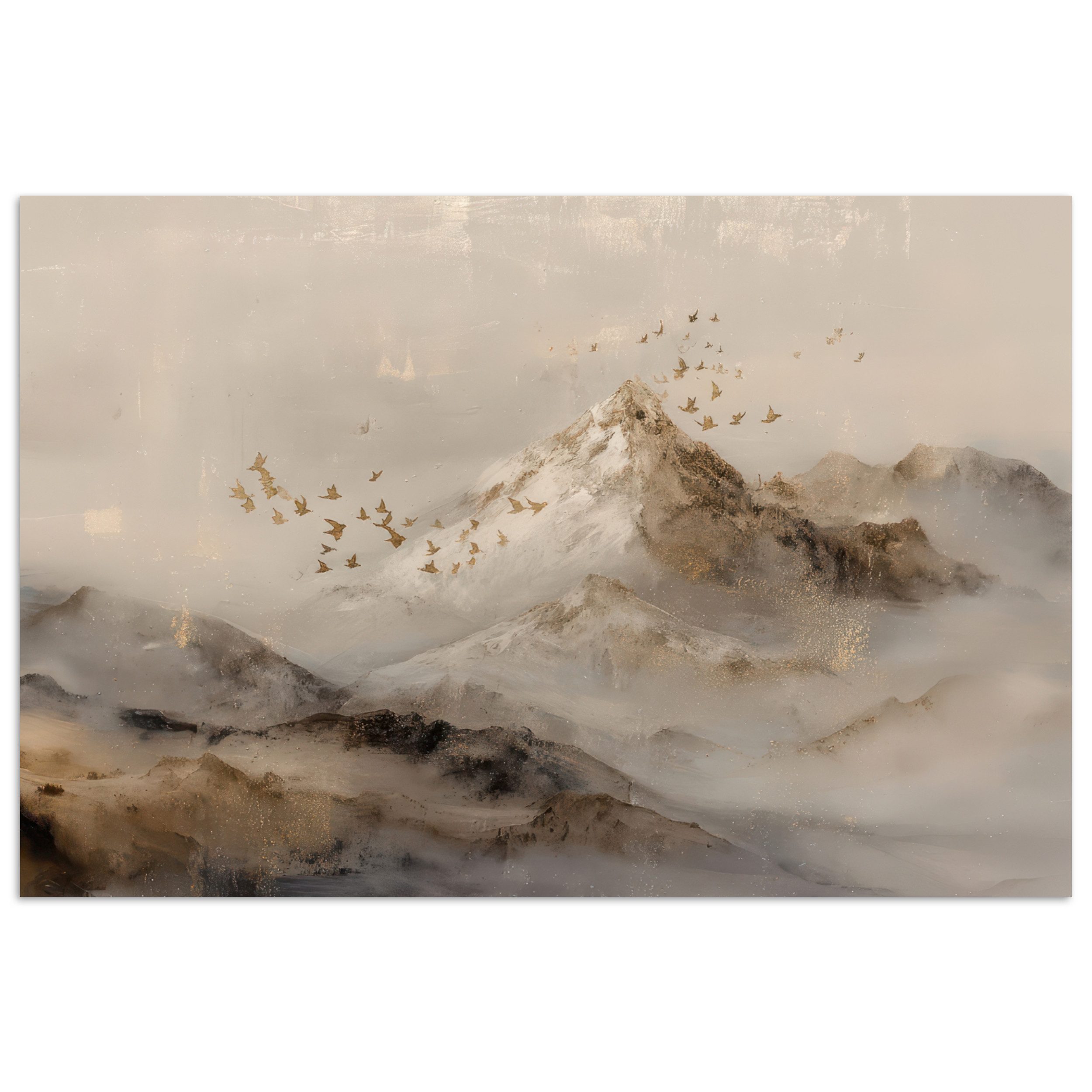 MuchoWow Poster Berglandschaft - Nebel - günstig online kaufen