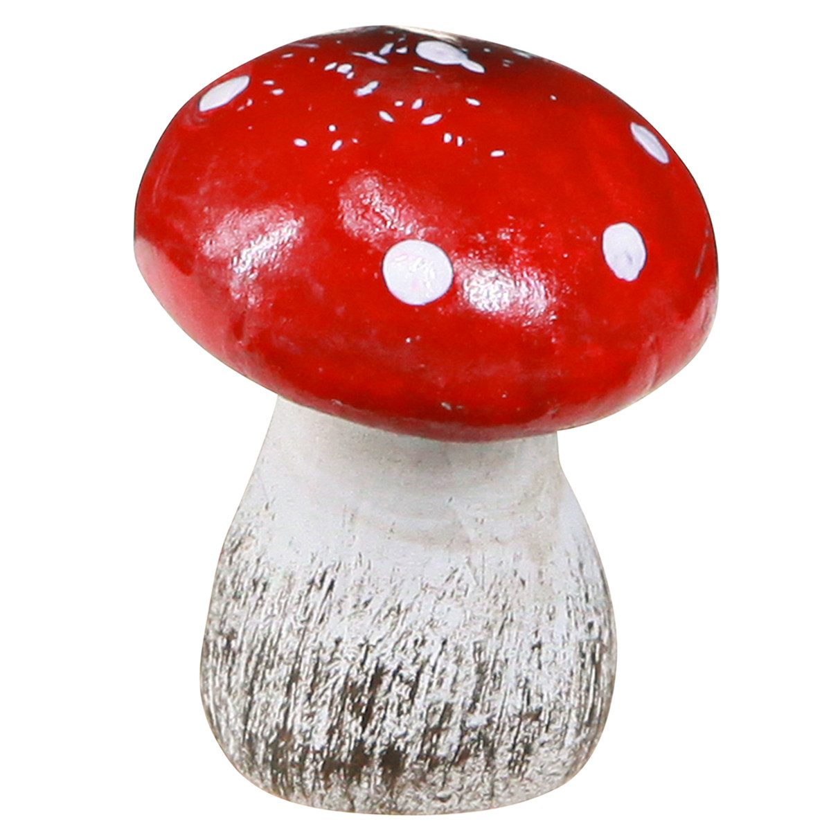 Florists Products Streudeko Deko Pilze Fliegenpilze Keramik Rot Weiß Tischdeko, 6 Stück