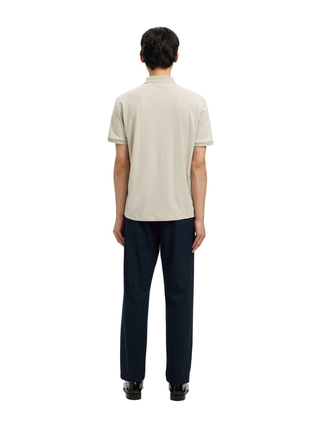 SELECTED HOMME Poloshirt SLMFAVE ZIP SS (1-tlg) aus Baumwollmix