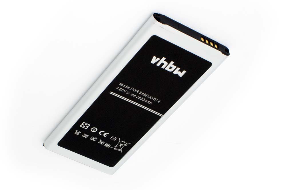 vhbw kompatibel mit Samsung Galaxy (3,85 Li-Ion 2800 V) SM-N910W8 Handy-Akku mAh
