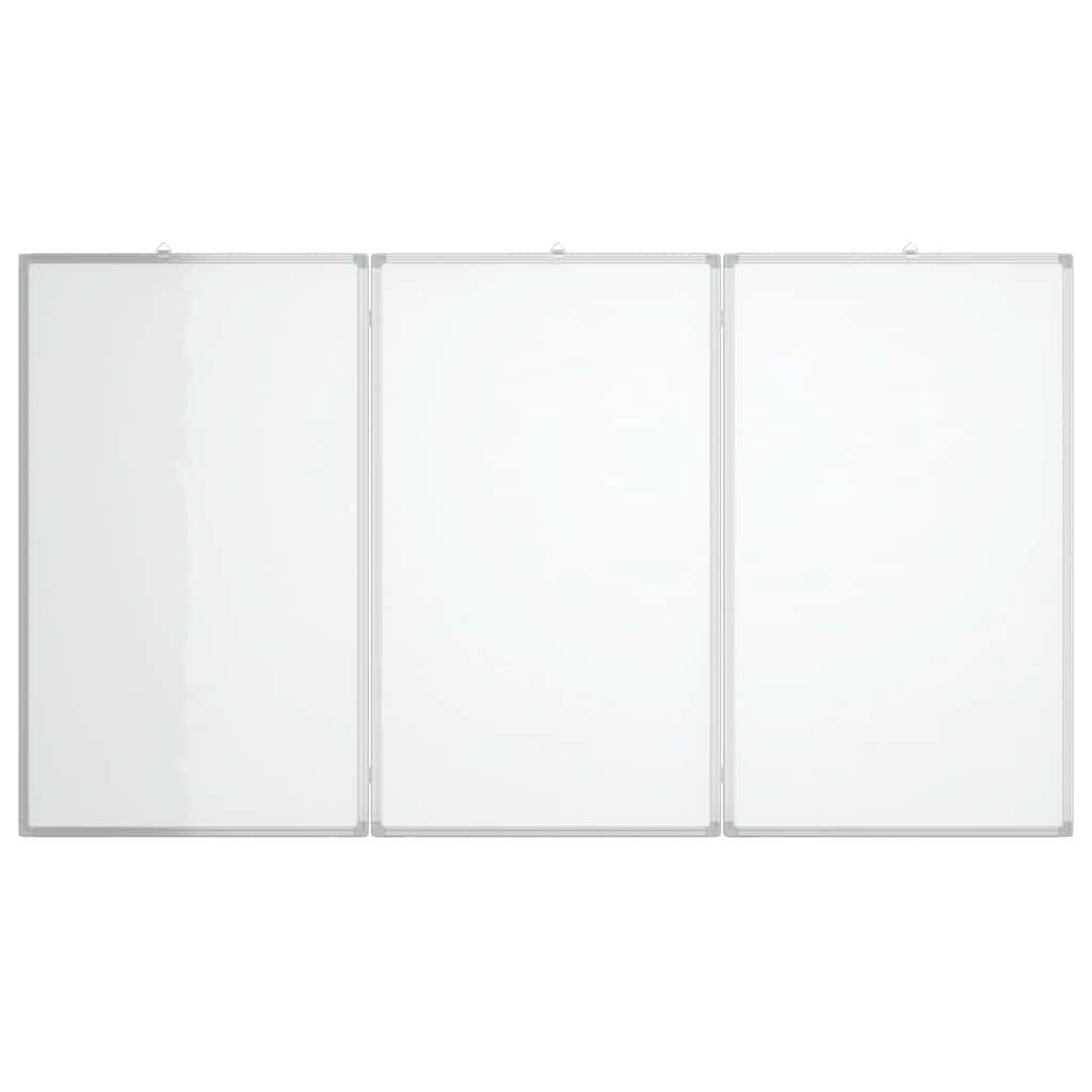 vidaXL Magnettafel Magnetisches Whiteboard Klappbar 150x80x1,7 cm Aluminium
