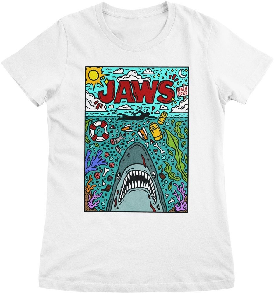 Jaws T-Shirt JAWS Doodler Poster Girly Tee