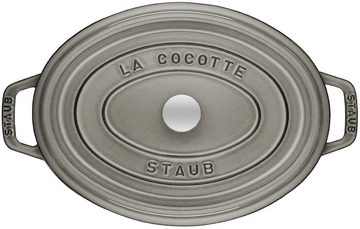 Staub Bräter Cocotte, Gusseisen (1-tlg), Gusseisen, oval, robust und langlebig, oval, Induktion